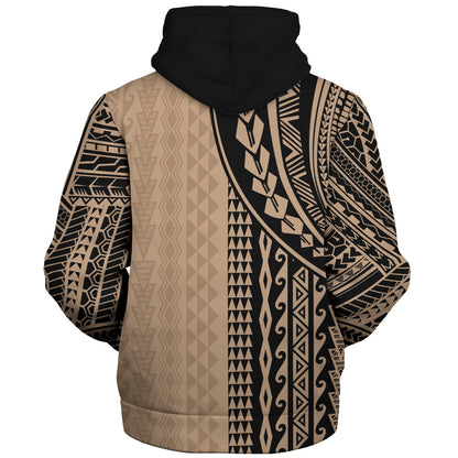 Hawaii Sherpa Hoodie Polynesia Polynesian Tattoo