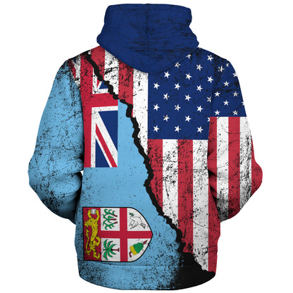 Fiji Sherpa Hoodie Fijian American Unity Style