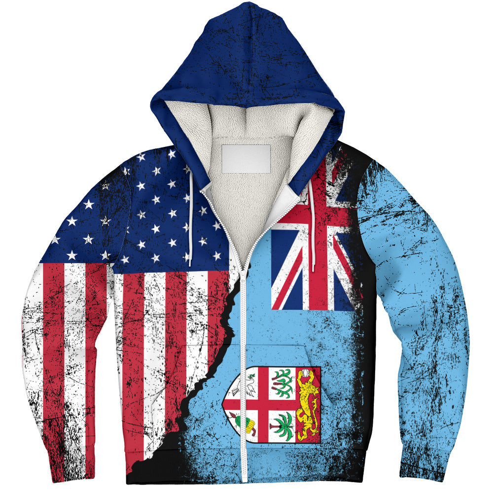 Fiji Sherpa Hoodie Fijian American Unity Style