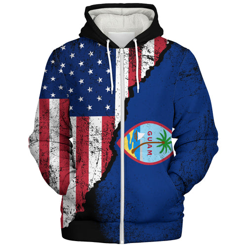 Guam Sherpa Hoodie American Unity Style