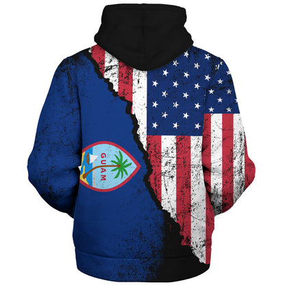 Guam Sherpa Hoodie American Unity Style