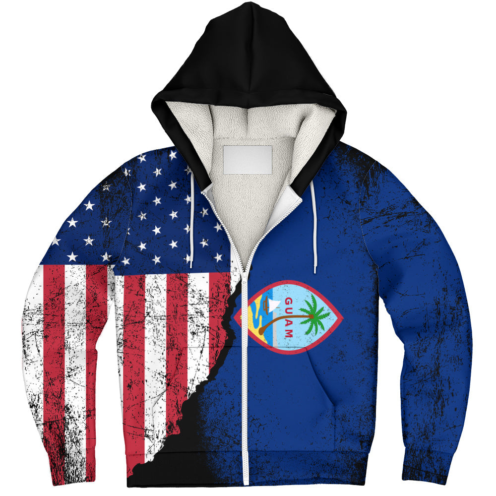 Guam Sherpa Hoodie American Unity Style