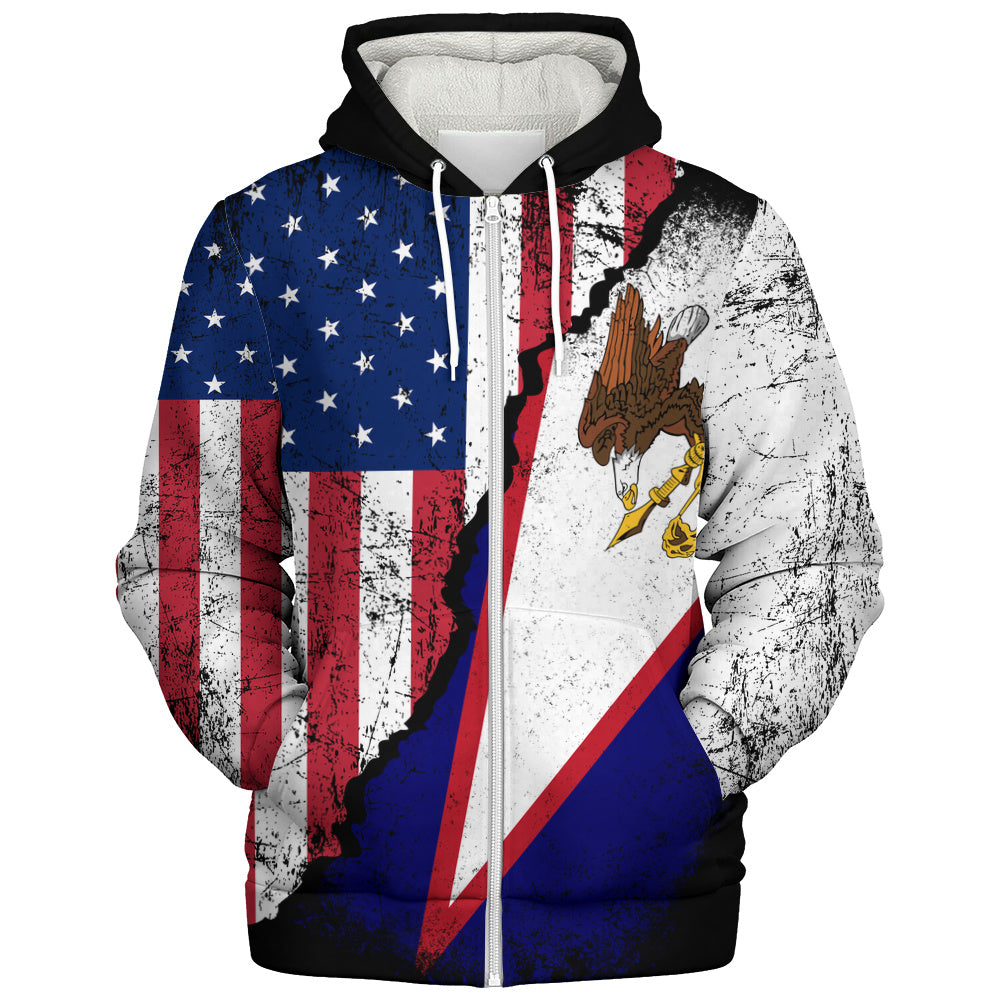 American Samoa Sherpa Hoodie American Unity Style
