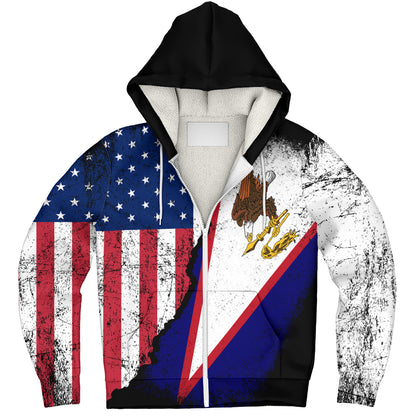 American Samoa Sherpa Hoodie American Unity Style