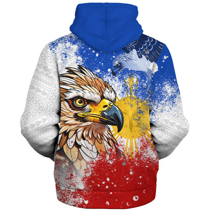 Philippines Filipinos Sherpa Hoodie Eagle Flag Warrior Pride