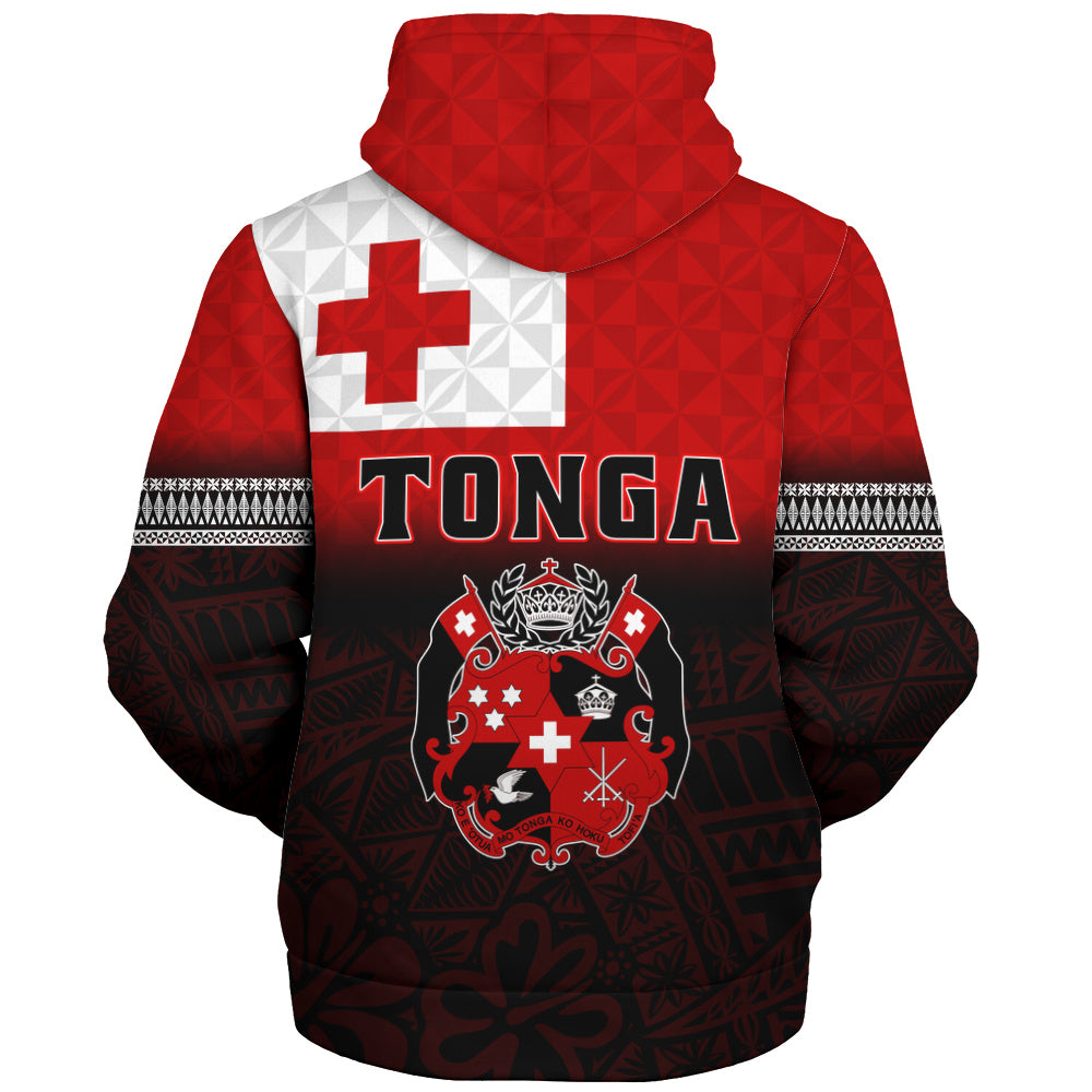 Tonga Sherpa Hoodie Kingdom Crest 676 Island Pride