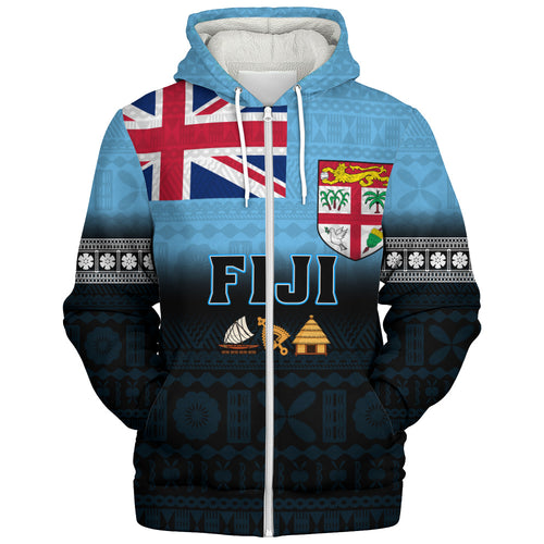 Fiji Sherpa Hoodie 679 Island Crest Tribal Pride