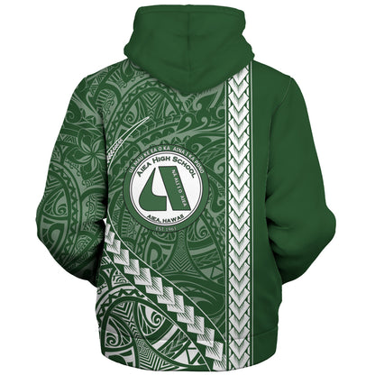 ʻAiea High School Sherpa Hoodie Tribal Polynesian Pride Style