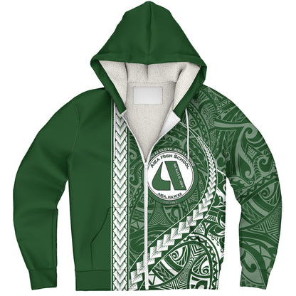 ʻAiea High School Sherpa Hoodie Tribal Polynesian Pride Style