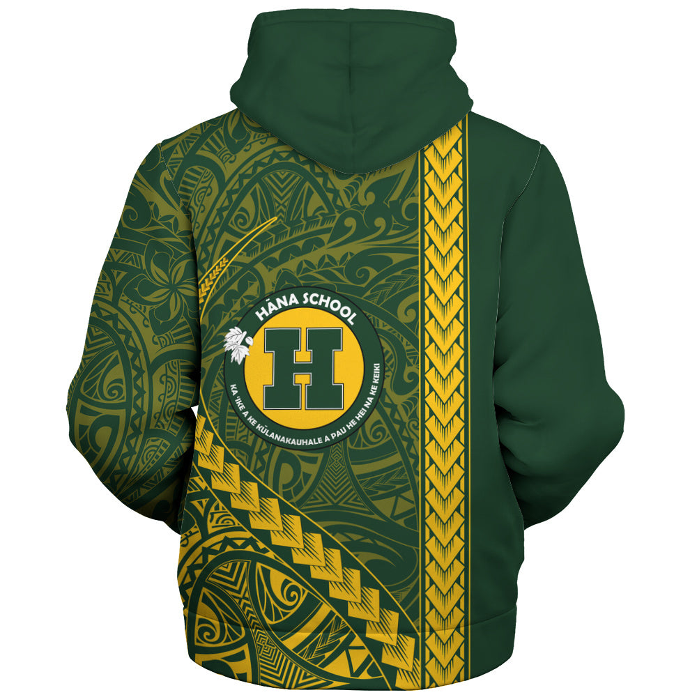 Hana High and Elementary School Sherpa Hoodie Tribal Polynesian Pride Style