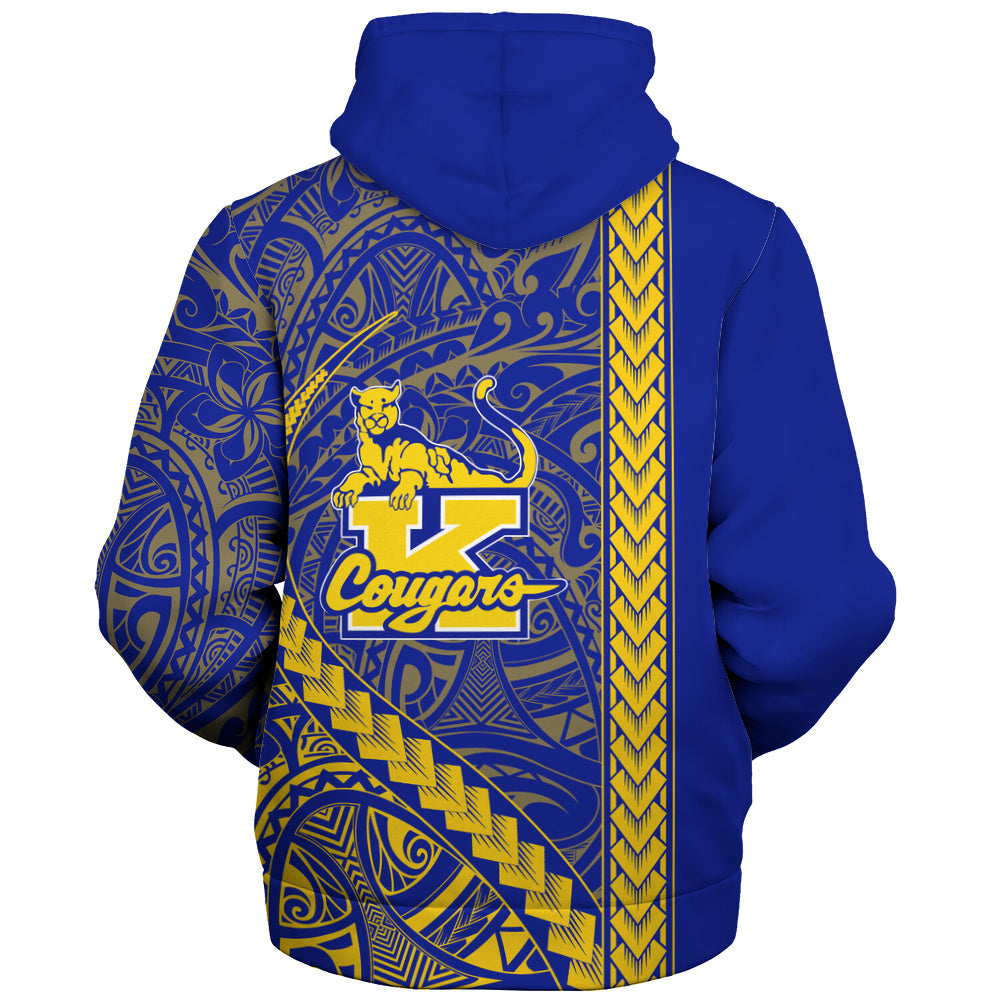 Henry J. Kaiser High School (Hawaii) Sherpa Hoodie Tribal Polynesian Pride Style