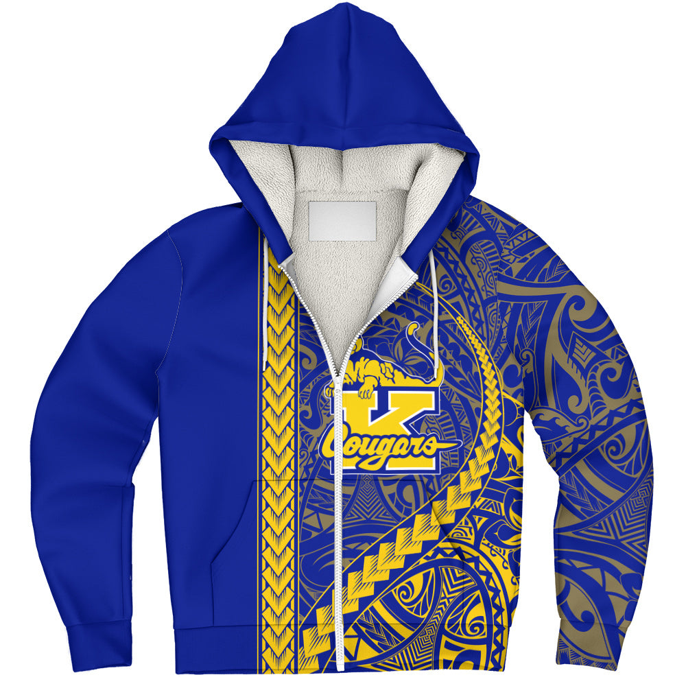 Henry J. Kaiser High School (Hawaii) Sherpa Hoodie Tribal Polynesian Pride Style