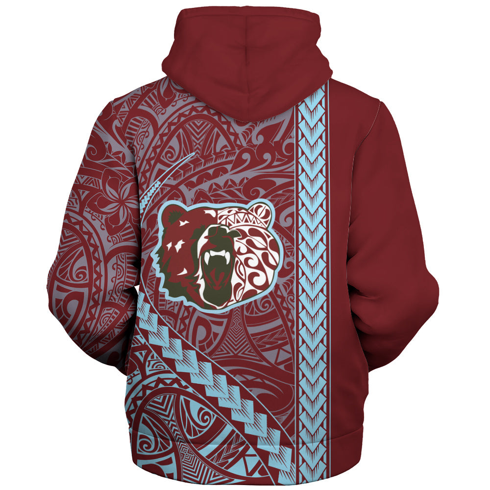 Henry Perrine Baldwin High School Sherpa Hoodie Tribal Polynesian Pride Style