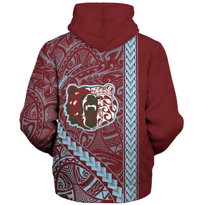 Henry Perrine Baldwin High School Sherpa Hoodie Tribal Polynesian Pride Style