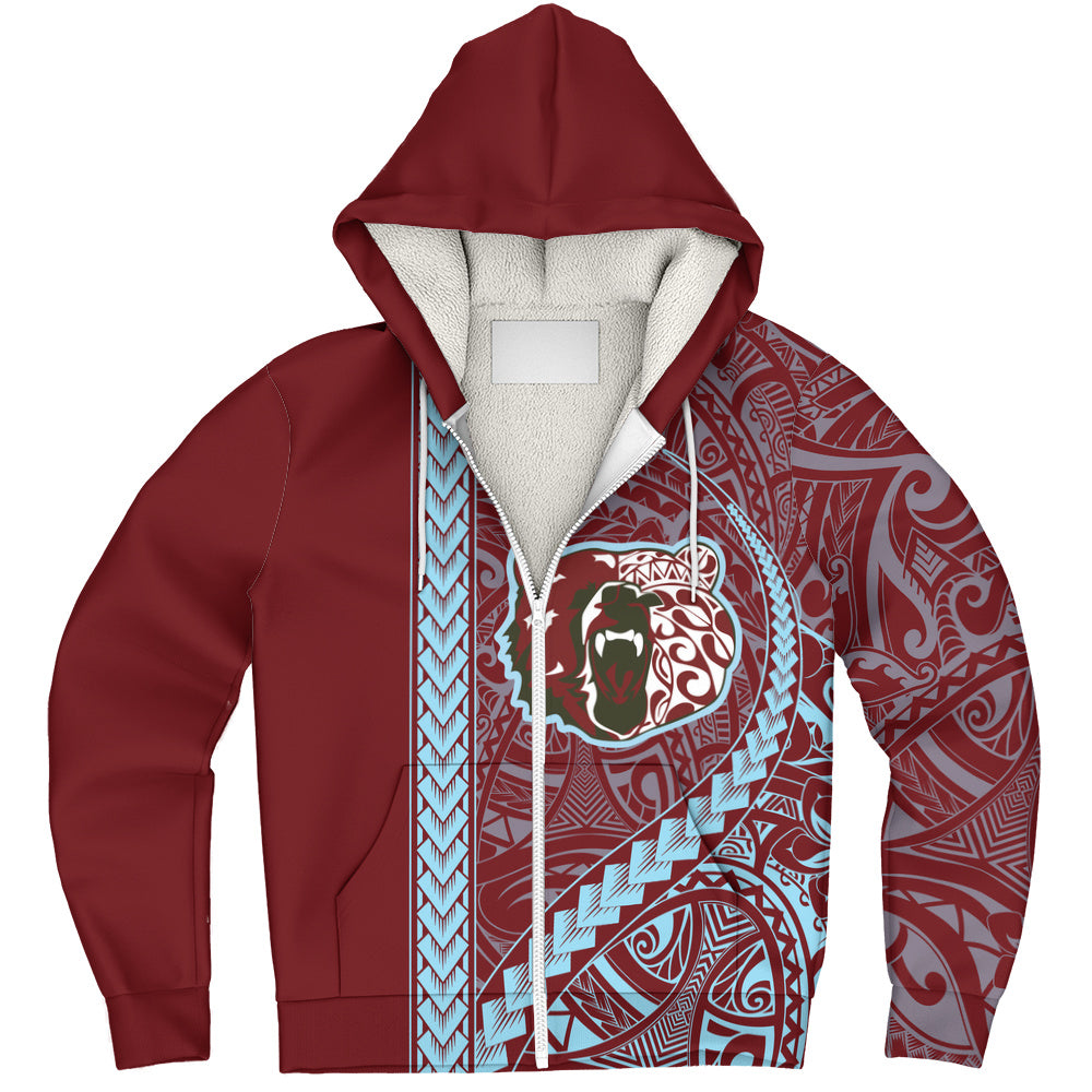 Henry Perrine Baldwin High School Sherpa Hoodie Tribal Polynesian Pride Style