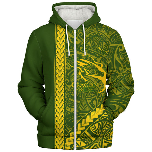 Honokaʻa High & Intermediate School Sherpa Hoodie Tribal Polynesian Pride Style