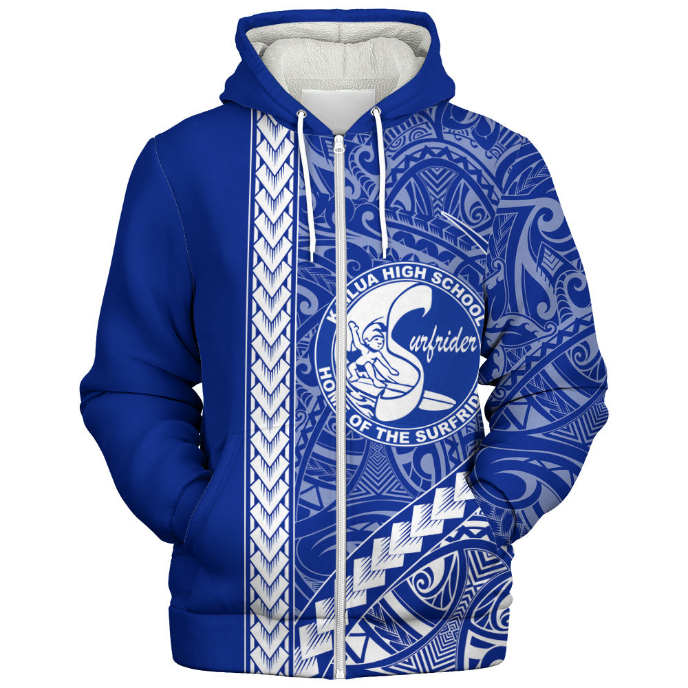 Kailua High School Sherpa Hoodie Tribal Polynesian Pride Style