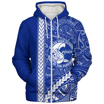 Kailua High School Sherpa Hoodie Tribal Polynesian Pride Style
