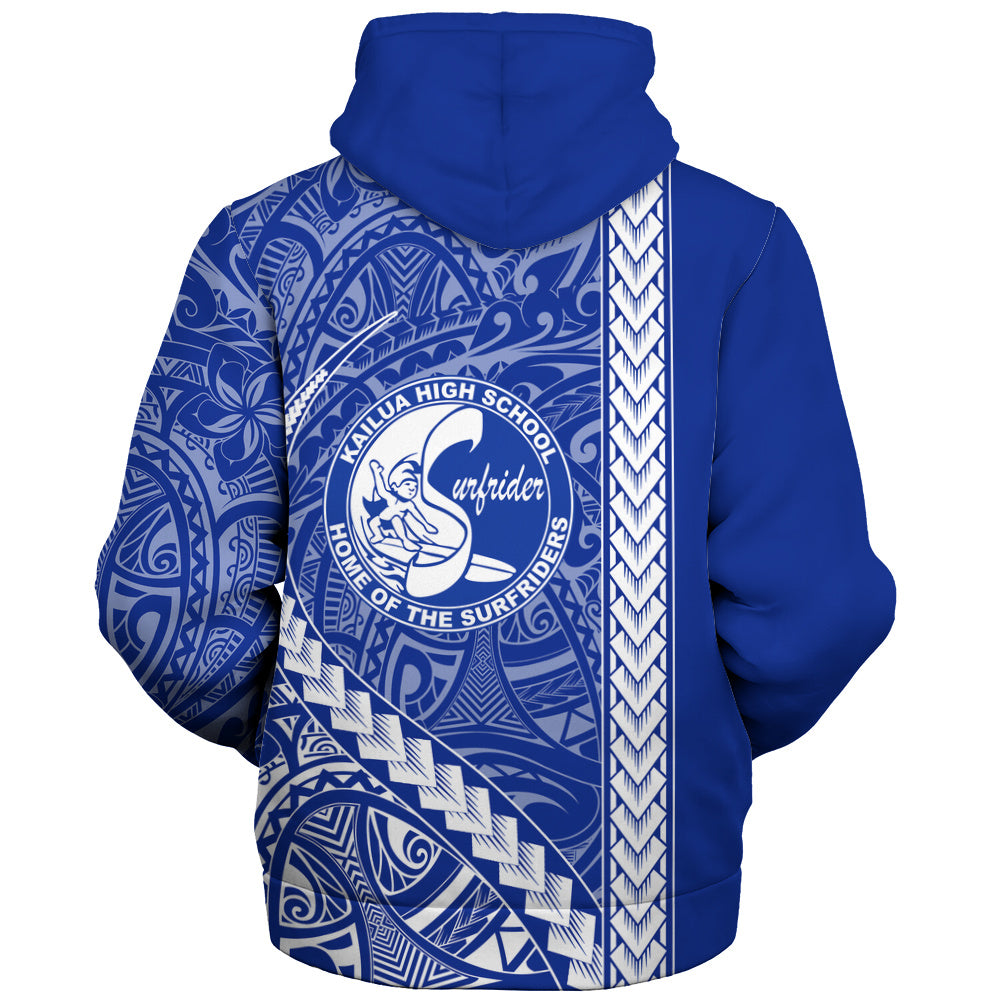 Kailua High School Sherpa Hoodie Tribal Polynesian Pride Style
