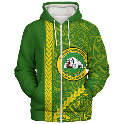 Kaimuki High School Sherpa Hoodie Tribal Polynesian Pride Style