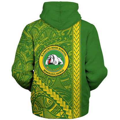 Kaimuki High School Sherpa Hoodie Tribal Polynesian Pride Style