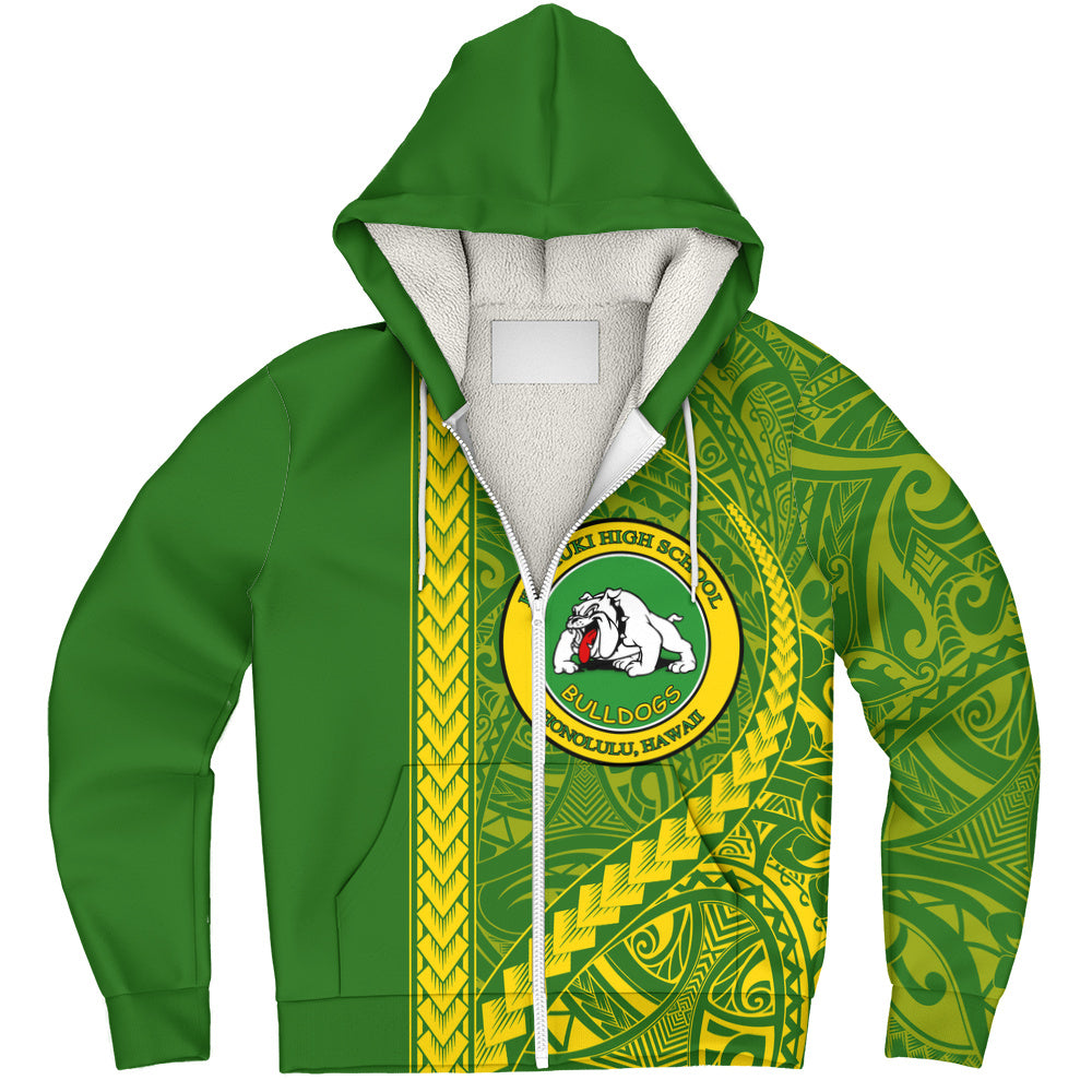 Kaimuki High School Sherpa Hoodie Tribal Polynesian Pride Style