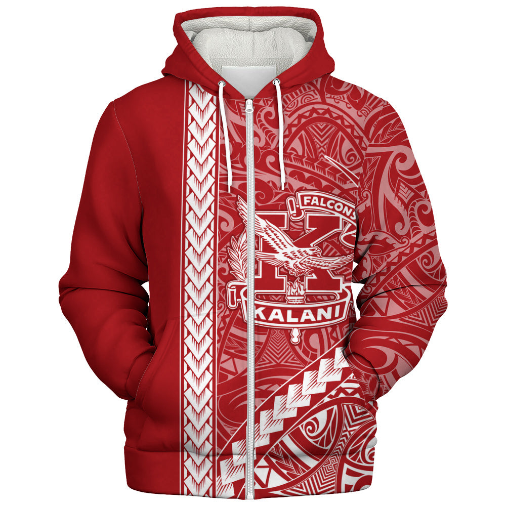 Kalani High School Sherpa Hoodie Tribal Polynesian Pride Style