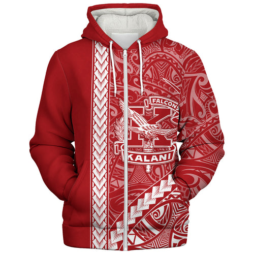 Kalani High School Sherpa Hoodie Tribal Polynesian Pride Style