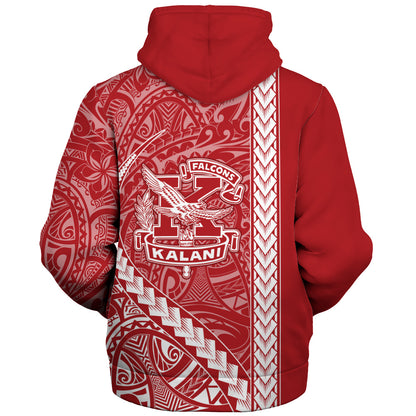 Kalani High School Sherpa Hoodie Tribal Polynesian Pride Style