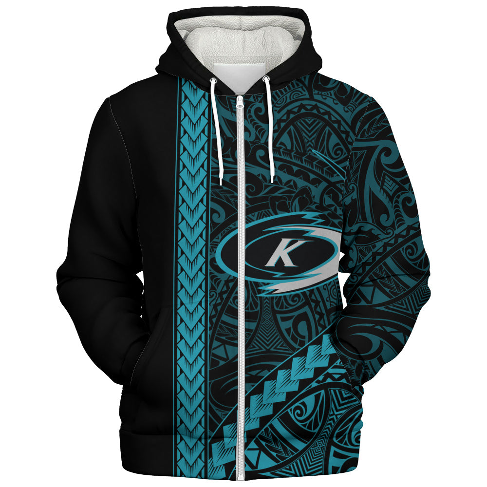 Kapolei High School Sherpa Hoodie Tribal Polynesian Pride Style
