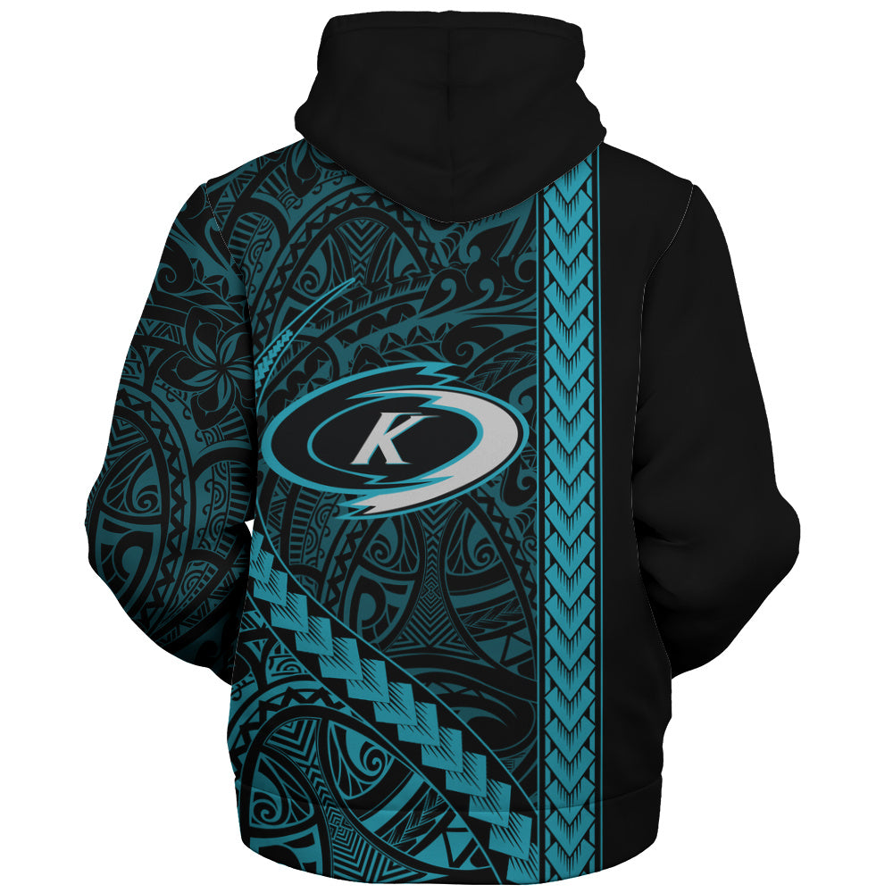 Kapolei High School Sherpa Hoodie Tribal Polynesian Pride Style