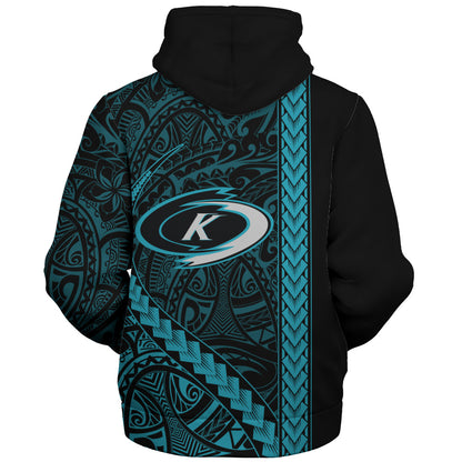 Kapolei High School Sherpa Hoodie Tribal Polynesian Pride Style