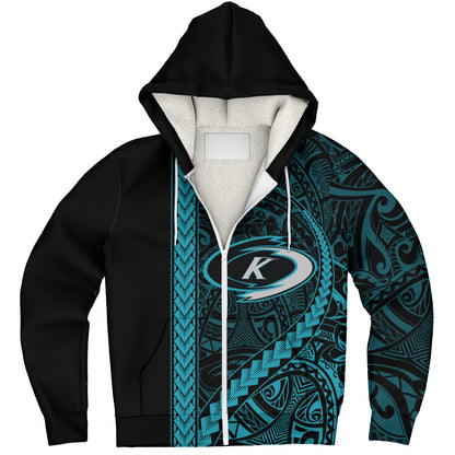 Kapolei High School Sherpa Hoodie Tribal Polynesian Pride Style