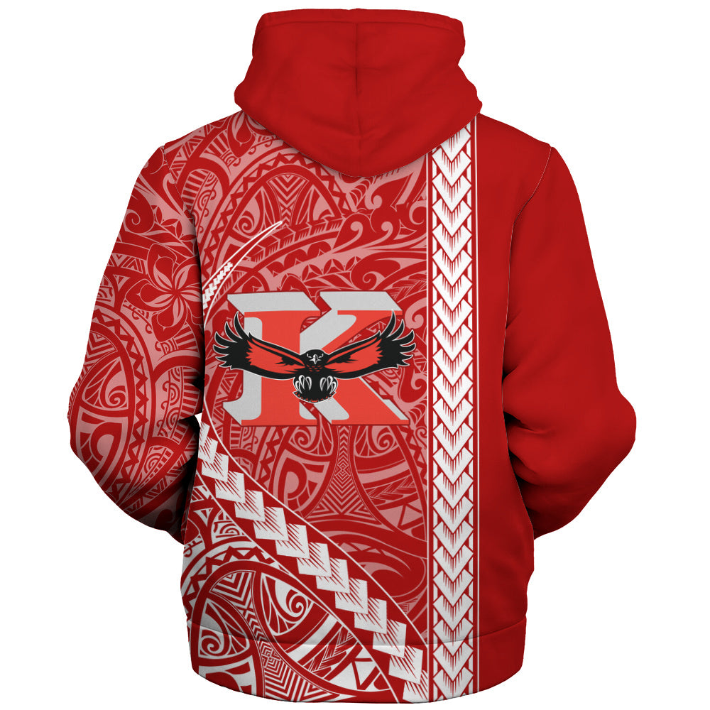 Kauai High School Sherpa Hoodie Tribal Polynesian Pride Style