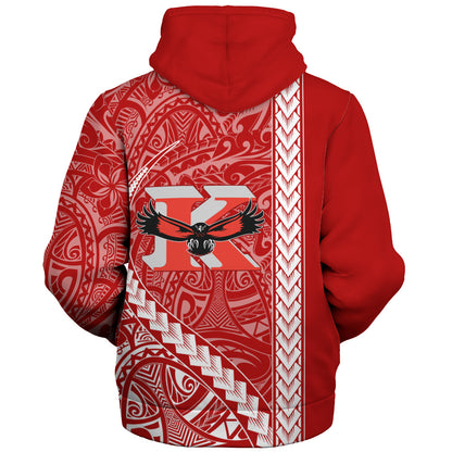 Kauai High School Sherpa Hoodie Tribal Polynesian Pride Style