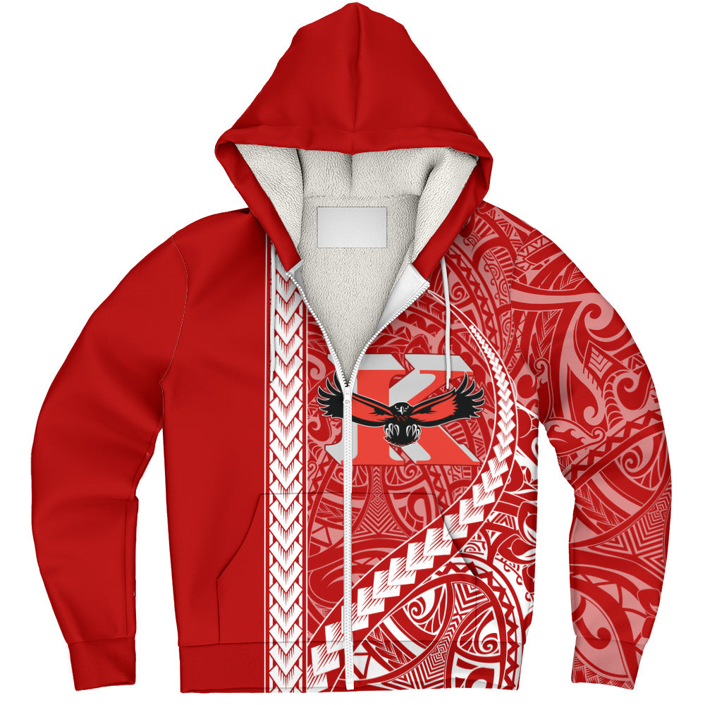 Kauai High School Sherpa Hoodie Tribal Polynesian Pride Style