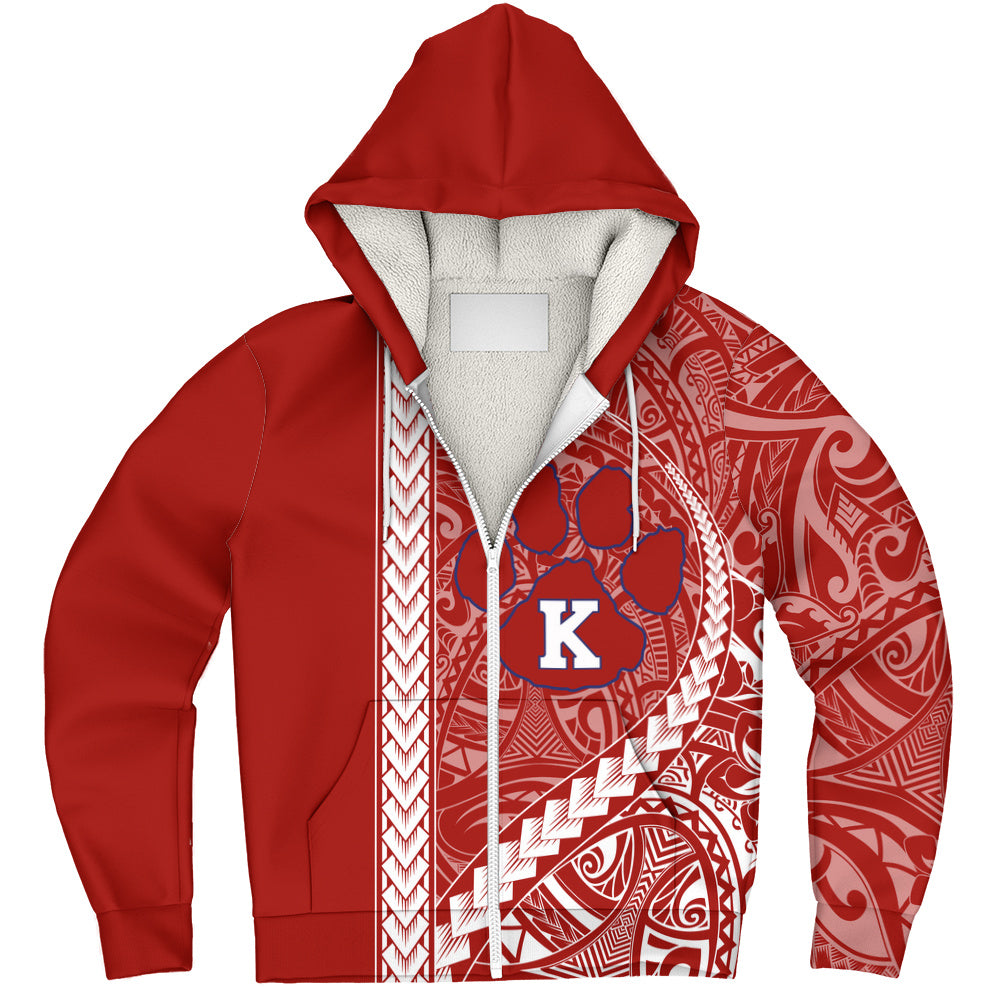 Keaʻau High School Sherpa Hoodie Tribal Polynesian Pride Style