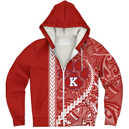 Keaʻau High School Sherpa Hoodie Tribal Polynesian Pride Style