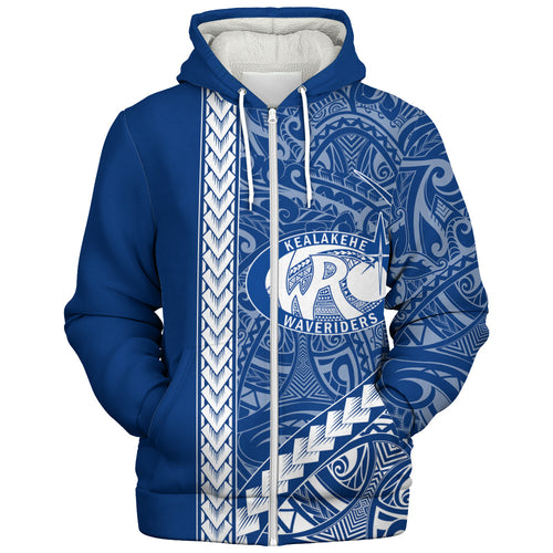 Kealakehe High School Sherpa Hoodie Tribal Polynesian Pride Style
