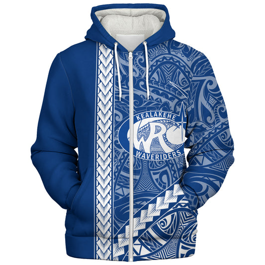 Kealakehe High School Sherpa Hoodie Tribal Polynesian Pride Style