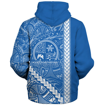 Kihei Charter School Sherpa Hoodie Tribal Polynesian Pride Style