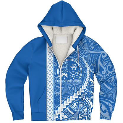 Kihei Charter School Sherpa Hoodie Tribal Polynesian Pride Style
