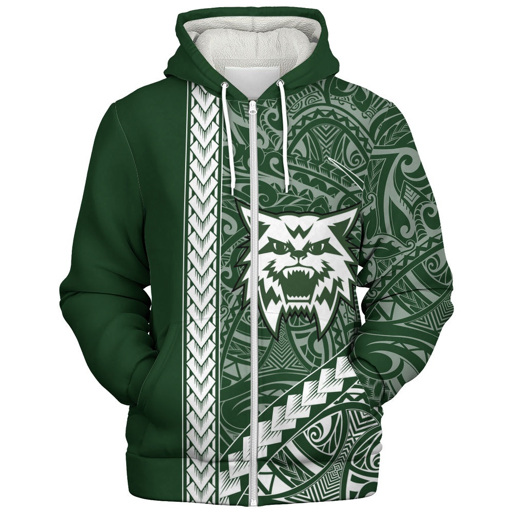 Konawaena High School Sherpa Hoodie Tribal Polynesian Pride Style