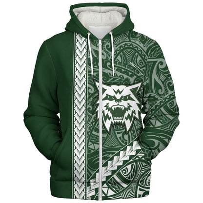 Konawaena High School Sherpa Hoodie Tribal Polynesian Pride Style