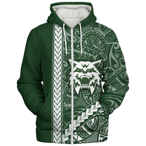 Konawaena High School Sherpa Hoodie Tribal Polynesian Pride Style