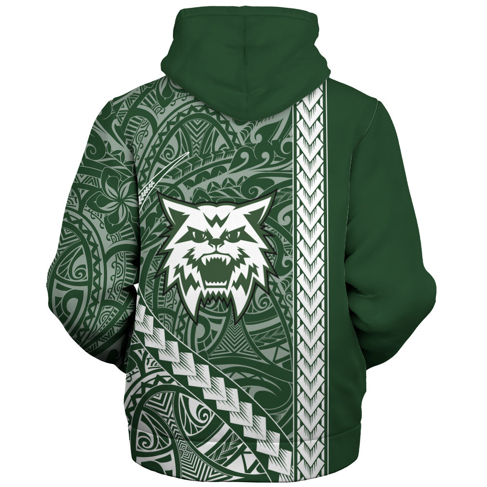 Konawaena High School Sherpa Hoodie Tribal Polynesian Pride Style