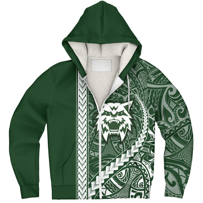 Konawaena High School Sherpa Hoodie Tribal Polynesian Pride Style