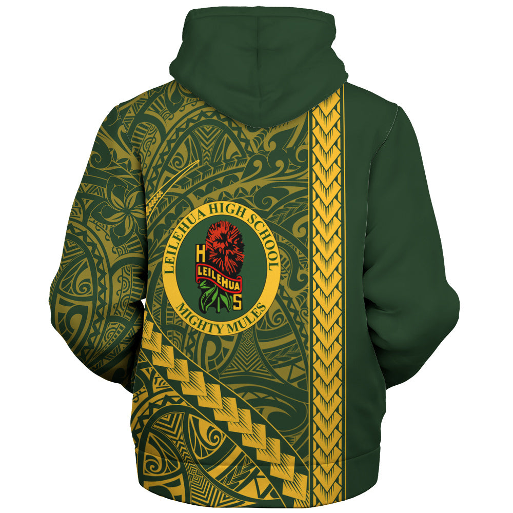Leilehua High School Sherpa Hoodie Tribal Polynesian Pride Style