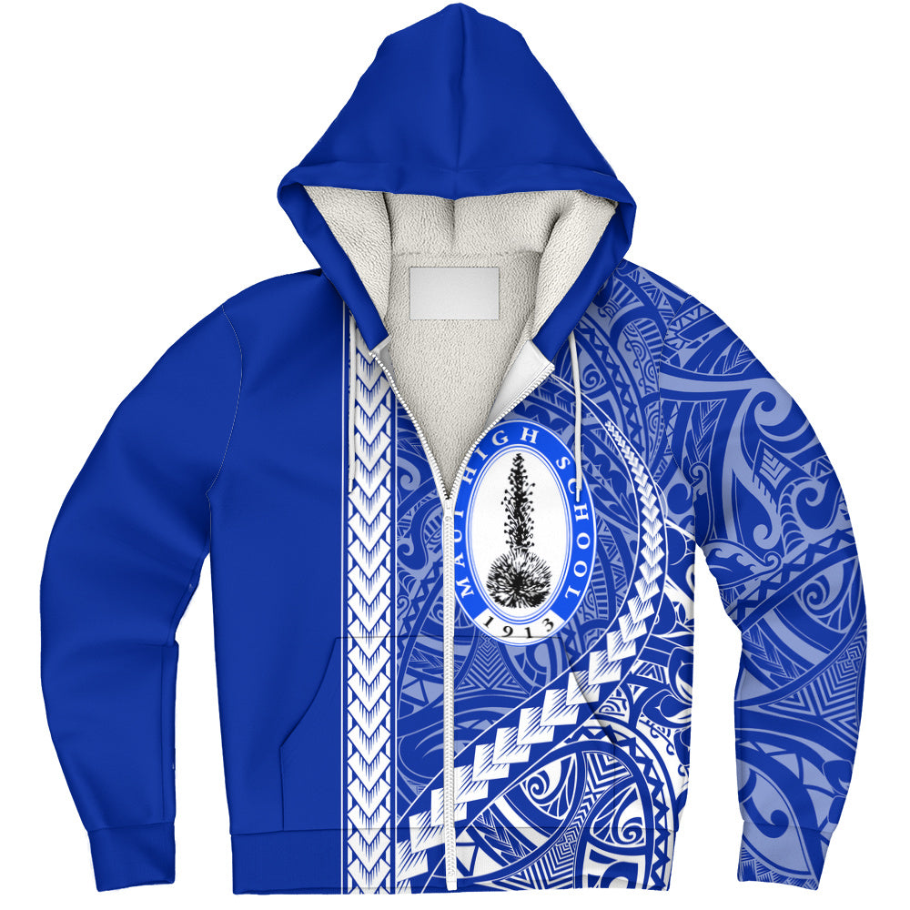 Maui High School Sherpa Hoodie Tribal Polynesian Pride Style