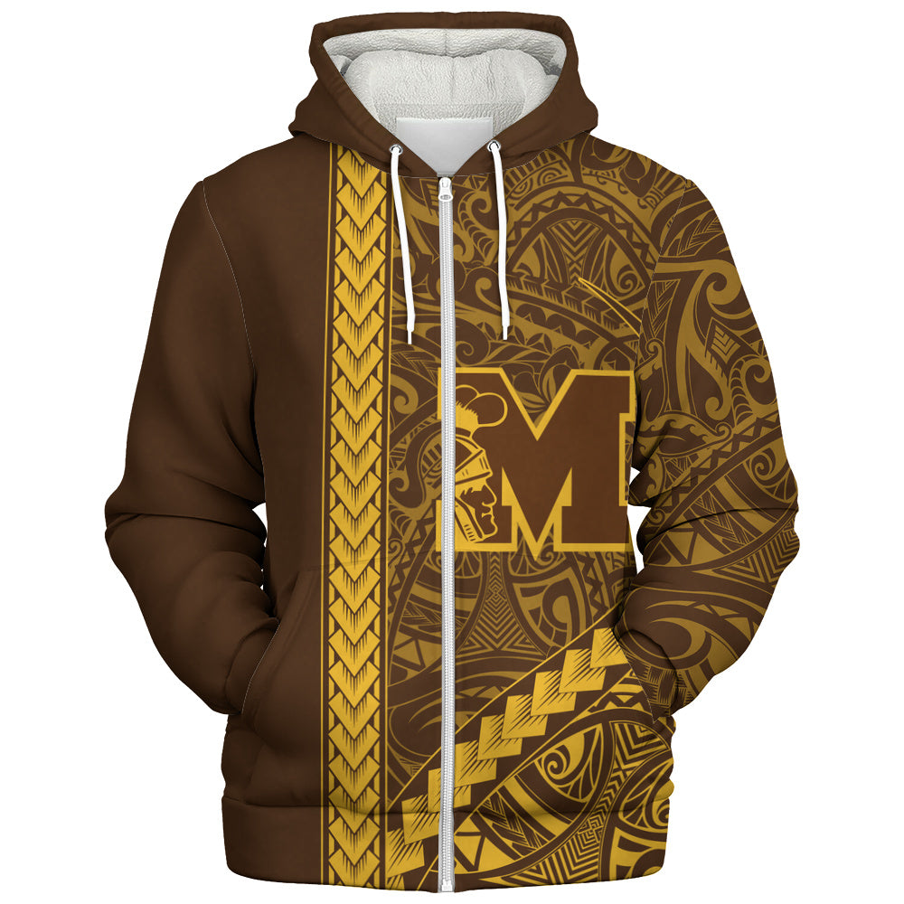 Mililani High School Sherpa Hoodie Tribal Polynesian Pride Style
